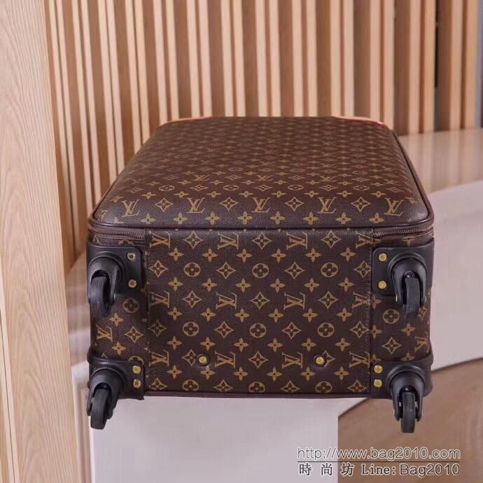 路易威登LV 20寸登機箱 超耐磨損萬向輪 加厚全鋁合金 經典百搭款拉箱  xbt1094